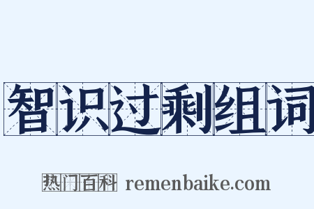 智识过剩组词是什么意思的图片